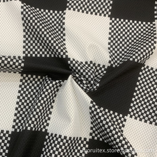 Soft Warp Knited Print Gingham